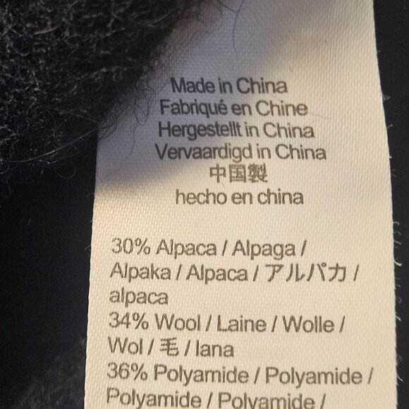 J.Crew Women Fuzzy Cropped Alpaca Wool Black Cardigan S Dark Academia Old Money - Picture 6 of 14